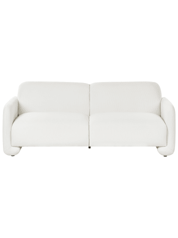 Beliani 3-Sitzer Sofa SALAND in Weiß - (W) 202 x (H) 82 x (L) 82 cm