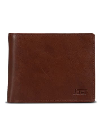 Jost Vardo Geldbörse RFID Schutz Leder 12 cm in brown