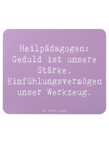 Mr. & Mrs. Panda Mauspad Spruch Heilpädagogin Geduld mit Spruch in Lavendeltraum