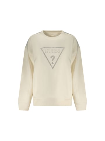Guess Jeans Weiß Damen Sweatshirt aus Baumwolle