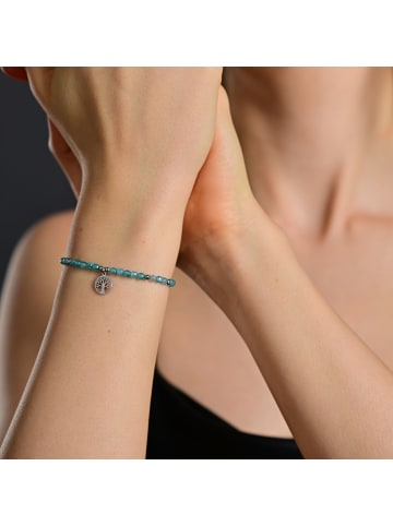 Adeliás Damen Anhänger – Lebensbaumanhänger aus Edelstahl mit Perle in silber