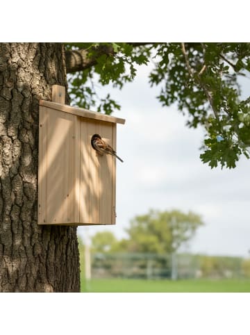 relaxdays 2 x Nistkasten-Bausatz in Natur - (B)12 x (H)26 x (T)13,5 cm