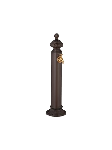 relaxdays Standbrunnen in Braun - (B)20,5 x (H)87 x (T)24 cm