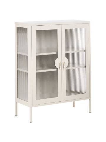Beliani Büroschränke GLEORA in Beige - (W) 80 x (H) 105 x (L) 35 cm