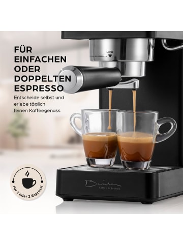Barista Barista Siebträgermaschine Espresso Slim, 20 bar - Thermoblock-Schnellheizsyste