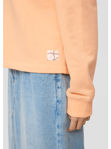 QS Sweatshirt langarm in Orange