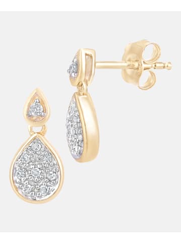 Diamant L'éternel Ohrhänger aus 375 Gelbgold mit Diamant