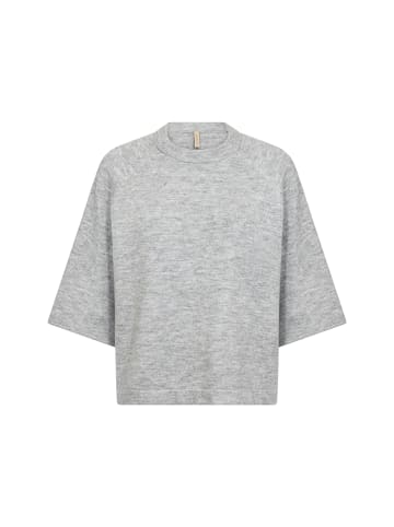 soyaconcept Strickpullover mit Rundhalsausschnitt in Lt Grey Melange