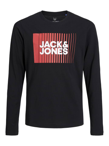 JACK & JONES Junior Langarm-T-Shirt in Black