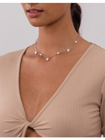 PURELEI Choker Pearl Drop in Silber