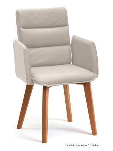 58 aufm Kessel ARMLEHNSTUHL (6er-Set) Daritsa 52x92x60 Eiche geölt/Natur