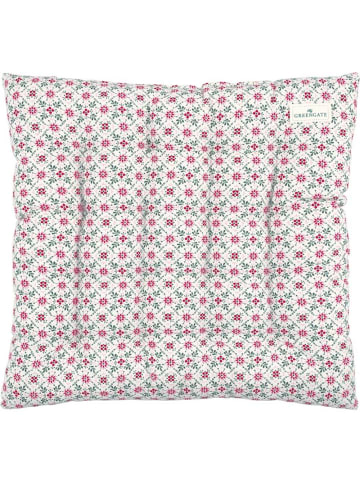 Greengate Sitzkissen NENNE Weiß mit Blumen