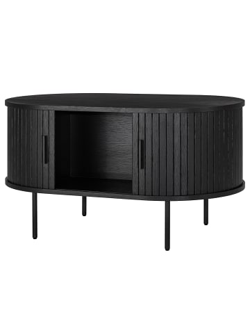 home24 Kommode Couchtisch BARAWOH in Eiche Schwarz