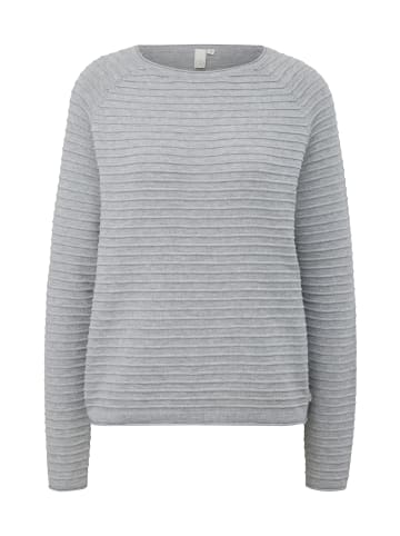 QS Strickpullover in 9400_grau meliert