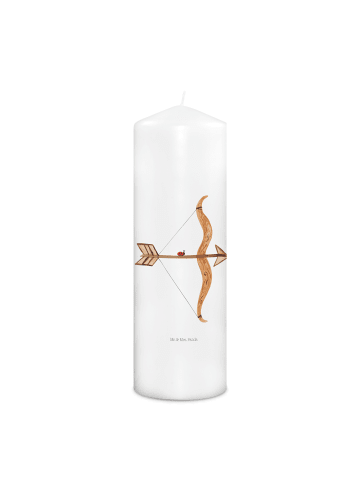 Mr. & Mrs. Panda Kerze Sternzeichen Schütze ohne Spruch in Weiß