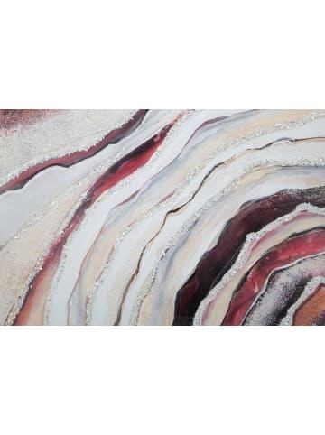 Mauro Ferretti Abstraktes, mehrfarbiges Leinwandgemälde, 80 x 2,8 x 80 cm