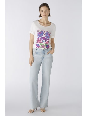 Oui T-Shirt Baumwoll-Modalmischung in cloud dancer