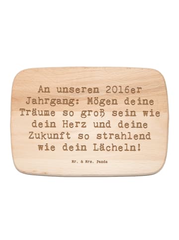 Mr. & Mrs. Panda Frühstücksbrett Spruch 2016 Geburtstag Glückwun... in Transparent