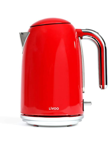 livoo DOD180R Wasserkocher rot 1,7 Liter