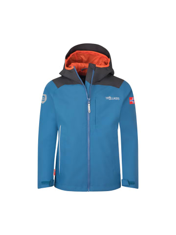 Trollkids Regenjacke Bergen in light blue