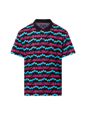 Santa Cruz Poloshirt Slime Drip in schwarz blau