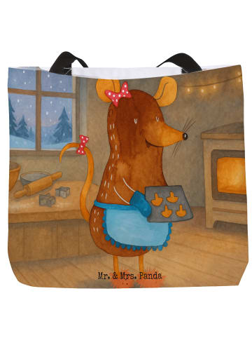 Mr. & Mrs. Panda Shopper Maus Kekse Design ohne Spruch in Weiß