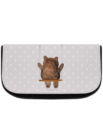 Mr. & Mrs. Panda Make-up Täschchen Bär Schaukel ohne Spruch in Grau Pastell