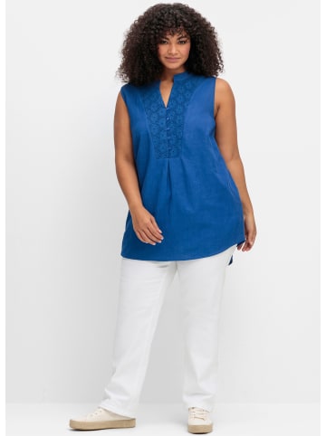 sheego by Joe Browns Blusentop in kobaltblau