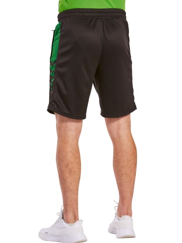 erima Six Wings Shorts in schwarz/smaragd