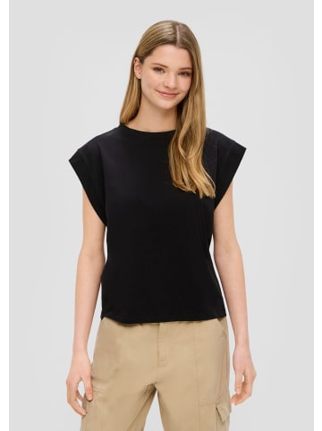 QS T-Shirt in 9999_schwarz