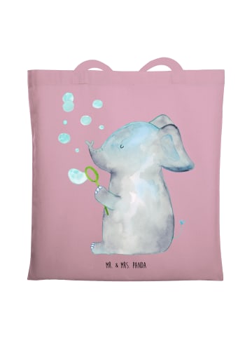 Mr. & Mrs. Panda Schultertasche Elefant Seifenblasen ohne Spruch in Rosa Pastell