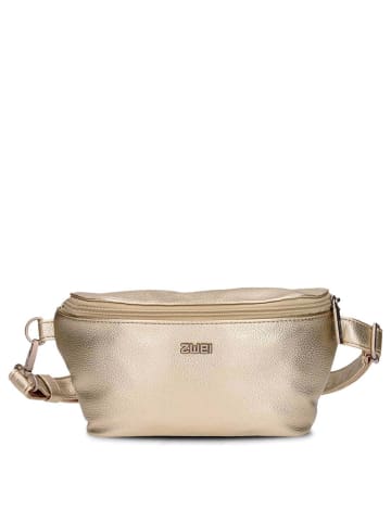 Zwei Mademoiselle MH4 - Gürteltasche 25 cm (nubuk-sky) in gold