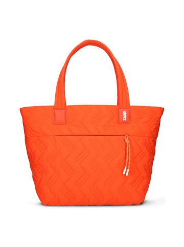 Zwei Cleo Shopper Tasche 42 cm in papaya-new