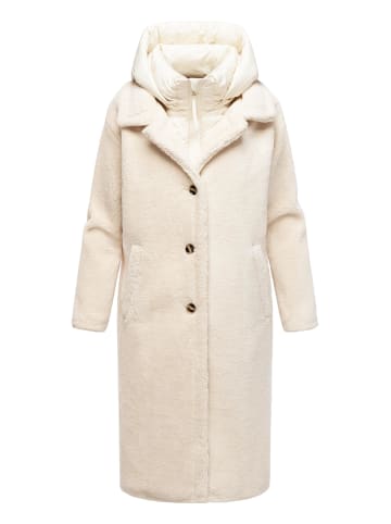 Navahoo Wintermantel Teddyzauber 14 in Off White
