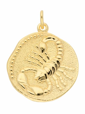 Adeliás 333 Gold Sternzeichen Anhänger Skorpion Ø 18,2 mm in gold