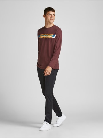 Jack & Jones Baumwolle Stoffhose Chino JPSTMARCO in Schwarz