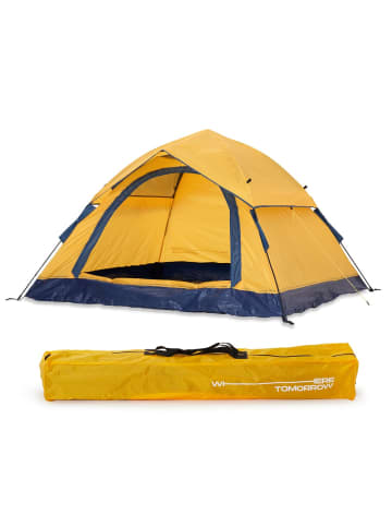 Where Tomorrow leichtes Pop Up Wurfzelt 3 Personen gelb/blau gelb