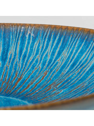 gipfelstück Schüssel-Set, Steinzeug Eisfall in Blau