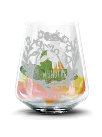 Mr. & Mrs. Panda Blümchentailglas Bär Königin ohne Spruch in Transparent