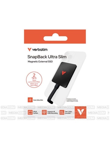 Verbatim Verbatim SnapBack UltraSlim SSD 2TB Schwarz
