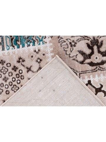 Kayoom Kurzflor Teppich Ariya 425 in taupe - rechteckig