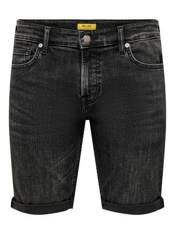 Only&Sons Short ONSPLY 5192 regular/straight in Schwarz