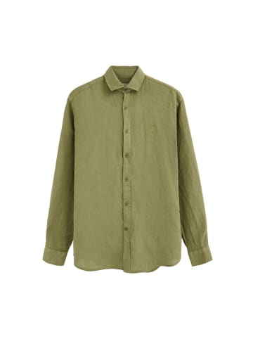 Polo Club Hemd BLOCK SHIRT LINEN GD in Grün