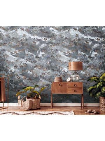 A.S. Création Tapete Landscape Illusion in Dunkelgrau-Kupfer