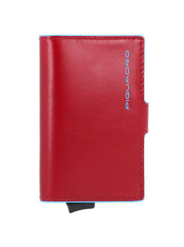 Piquadro Blue Square Kreditkartenetui Leder 10 cm in rot