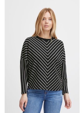 b.young Sweatshirt BYRUNI SWEAT - 20813606  Weiter Pullover mit Rundhalsausschnitt in Schwarz