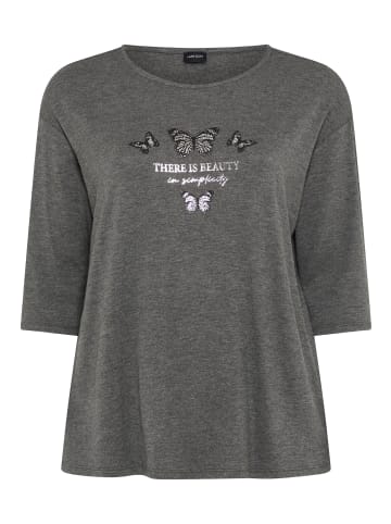 Laura Scott 3/4-Arm-Shirt in grau-melange