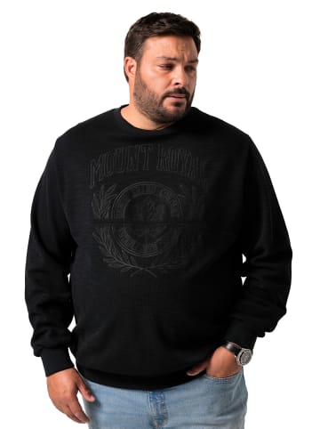 Men Plus Sweatshirt in schwarz