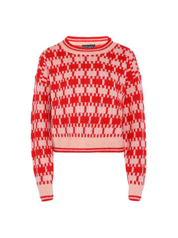 FENIA Sweater in ROT WOLLWEISS