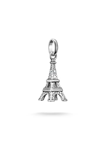 Thomas Sabo Charm-Anhänger Eiffelturm Connect in silber, weiß